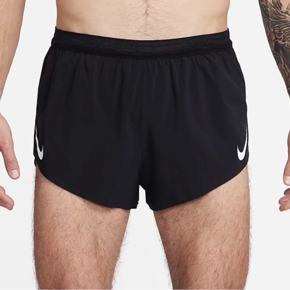 Nike Men’s Medium Aeroswift Dri-Fit ADV 2" Running Lined Shorts Black FN3349-010 - Picture 1 of 8